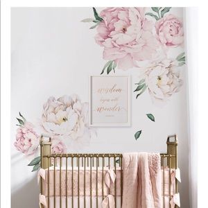 Wall Sticker Peony Flowers